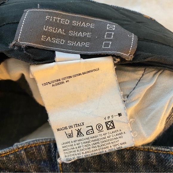 Maison Margiela Line 4 Low Rise Dark Blue Denim Jeans - Picture 4 of 8